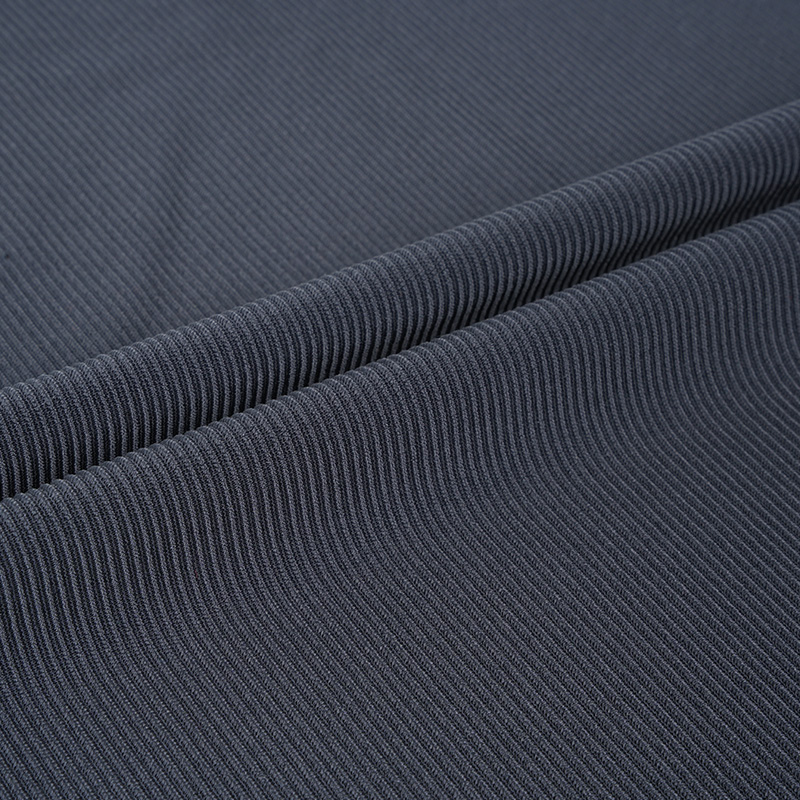 35NS008 88% Nylon 12% Spandex 200gsm Stripe Rib Knitted Yoga Fitness Fabric